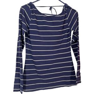 Lole navy striped top size small long sleeve top.
